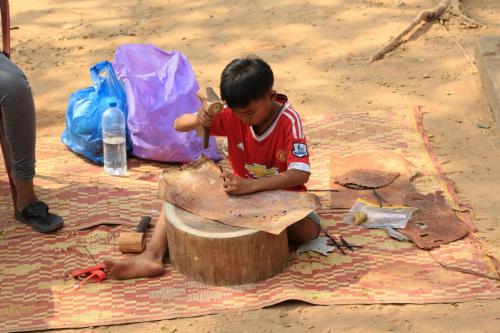 Child in Kaoh Ker, Cambodia